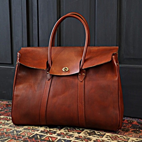 VASCO(ヴァスコ)～LEATHER SADDLE TOTE BAG CAMEL～