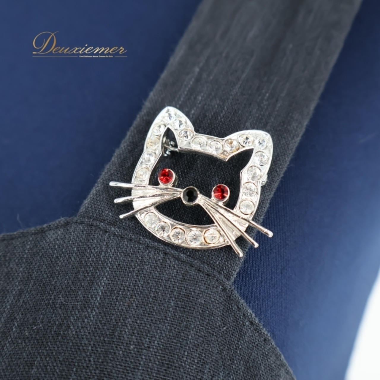 フォークダンス 衣装 ワンピース ドレス ブラウン系 パンドール ストライプ 茶 黒 明るい チロリアン レトロ カントリー 猫 Paondor かわいい 袖なし ベージュ系 ブラック系