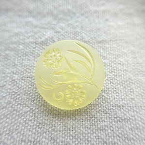 イエロー 2輪フラワー 21mm