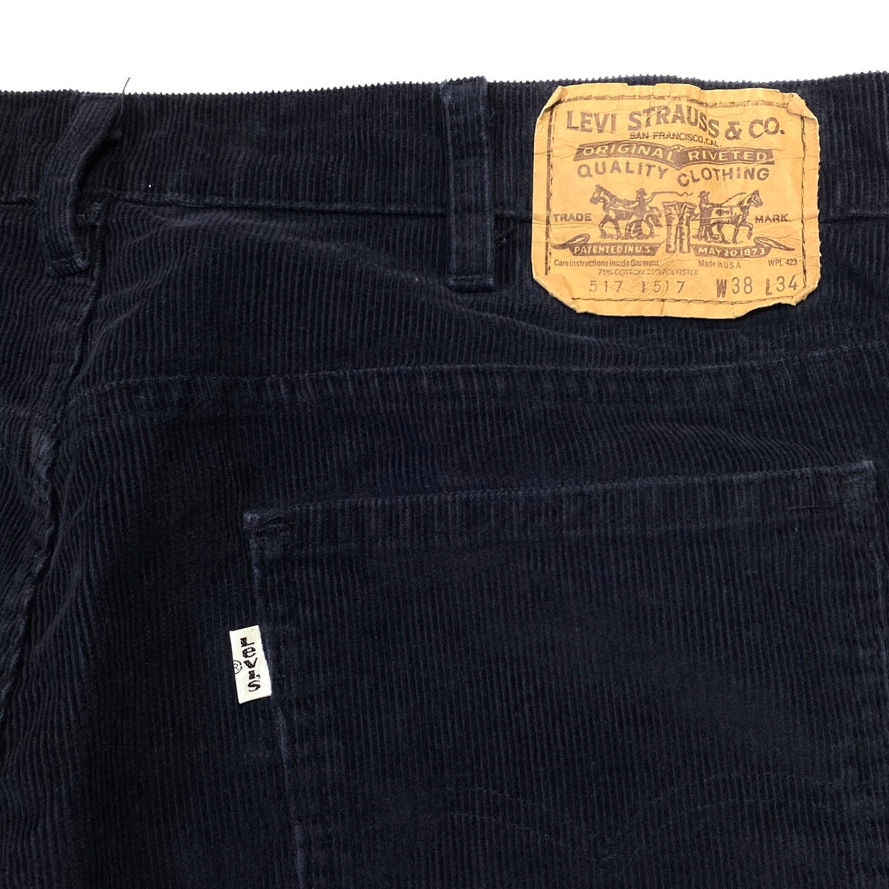 80年代 ビンテージ USA製 Levi's リーバイス 517 1517 コーデュロイ