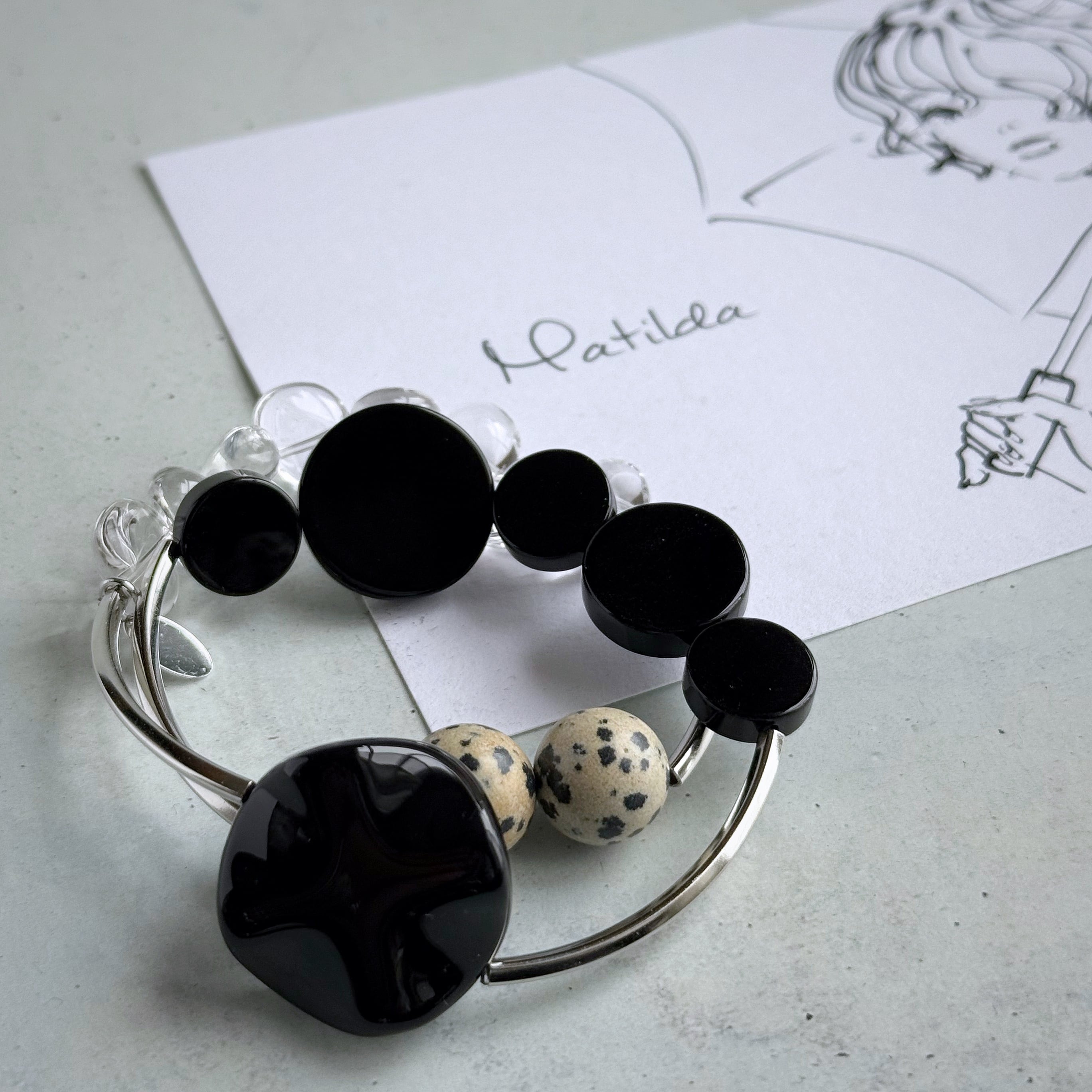 layered bracelet(モノトーン)