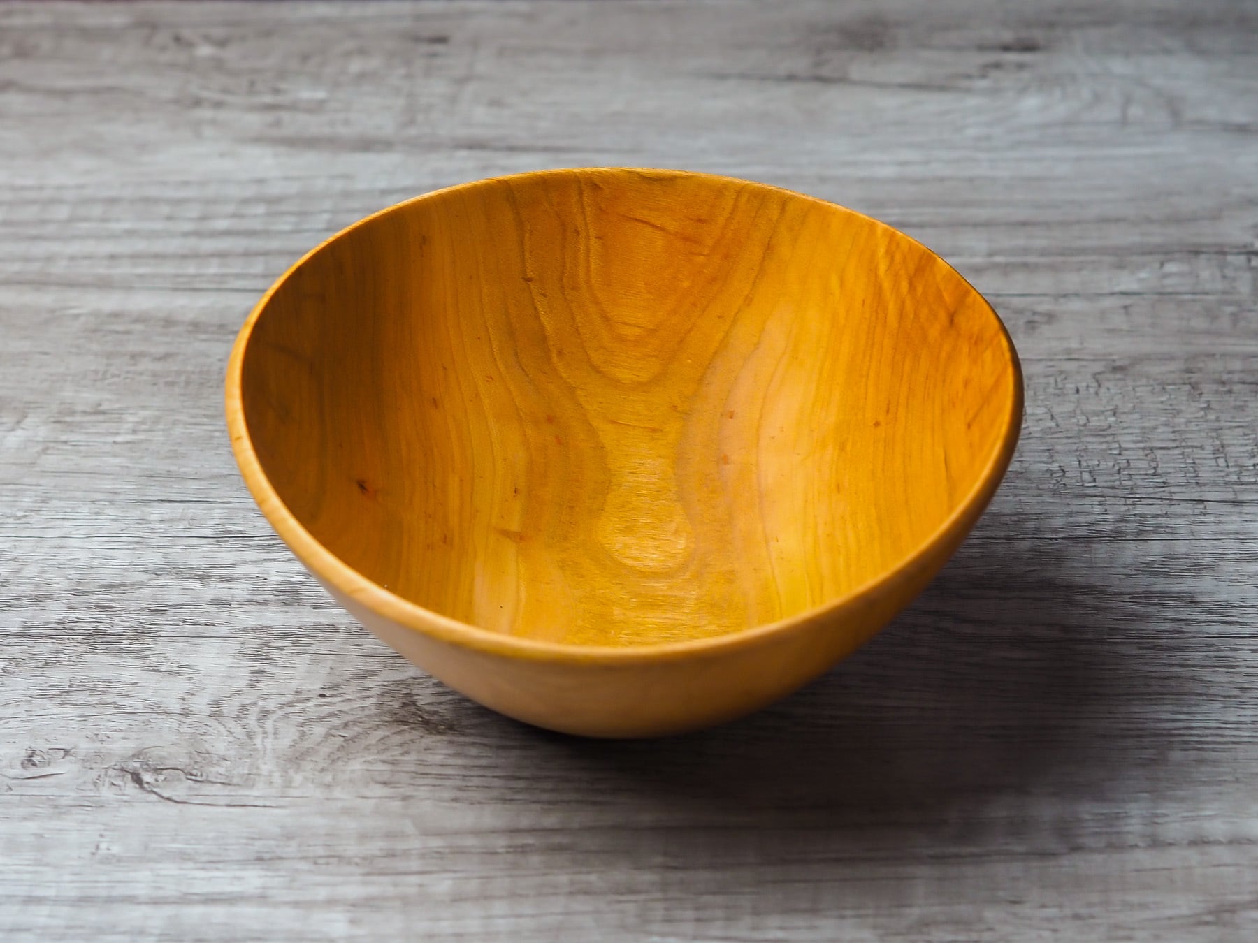 山桜 ウッドボウル17cm no.1（サラダボウル・木製ボウル）／Canaria Wood Works