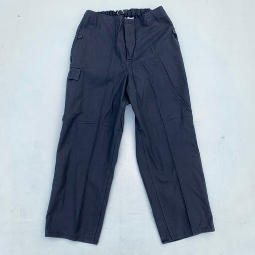 60's 70's NVA 東ドイツ人民軍 Nationale Volksarmee コットンオーバーパンツ ブラック K44 W31~34 ユーロミリタリー メカニック 希少 ヴィンテージ BA-1011 RM1380H