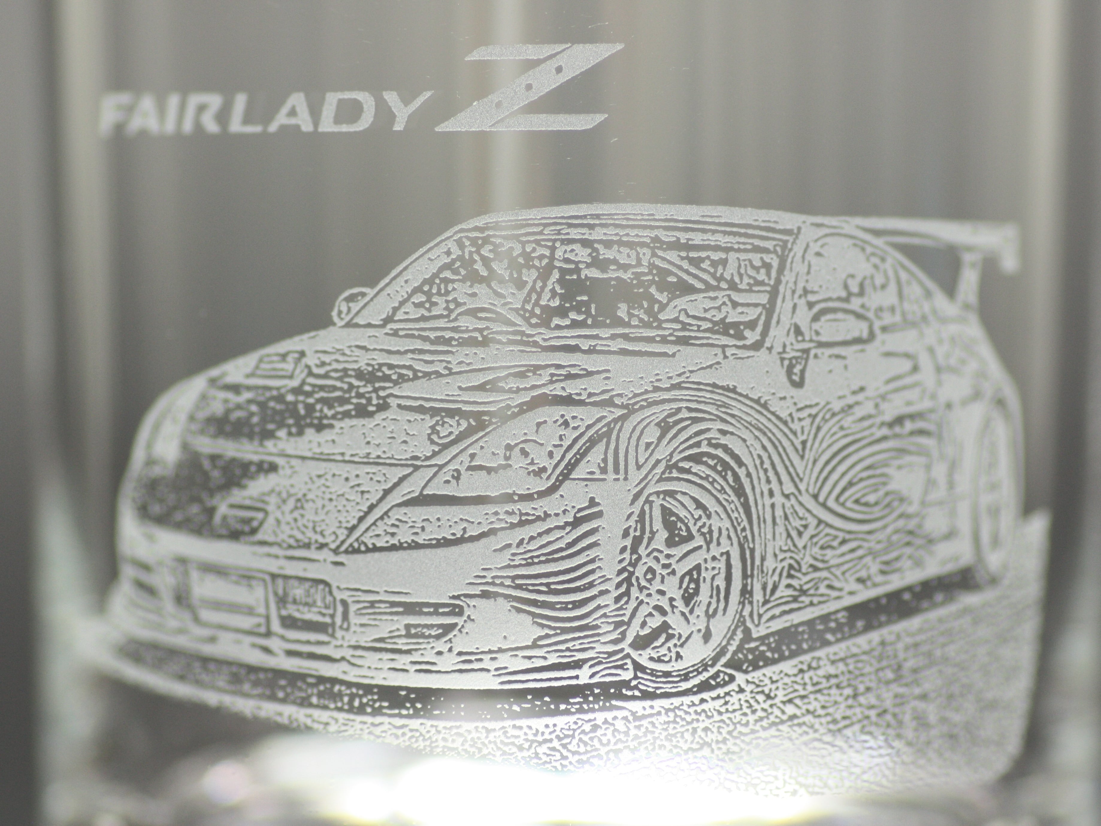 フェアレディZ(Z34)ワイスピ仕様 ロックグラス 底面オリジナル