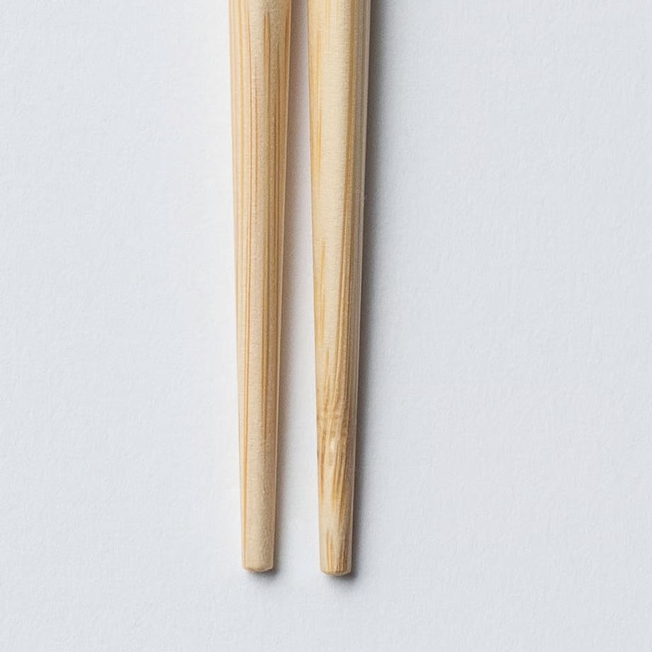 白竹三角 両研取箸