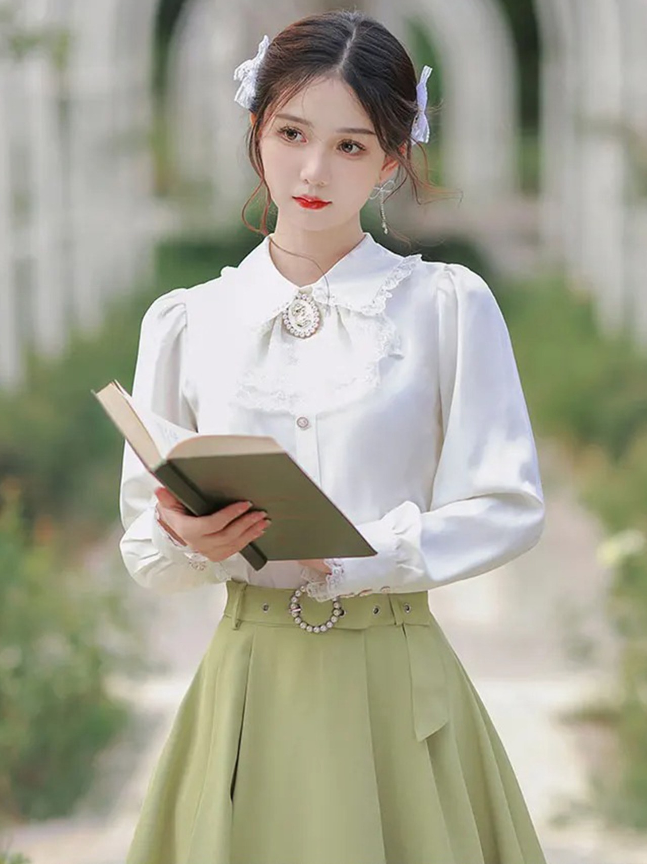 【0215】Retro Modern Long Sleeve 2 Piece Set