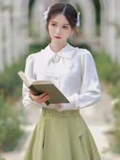 【0215】Retro Modern Long Sleeve 2 Piece Set