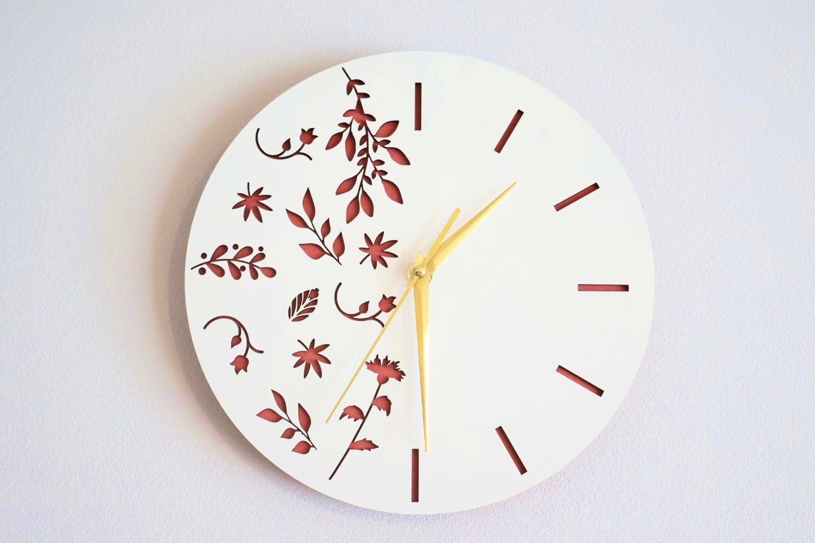 上品なナチュラルホワイト】紅花の彩り MokuLab Motifシリーズ