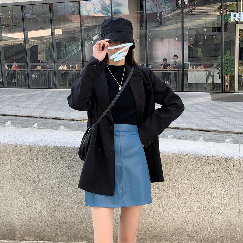 レザー素材 タイトスカート ショートパンツ キュロット ミニスカート ボトムス 韓国ファッション Choice 31 レディースファッション通販