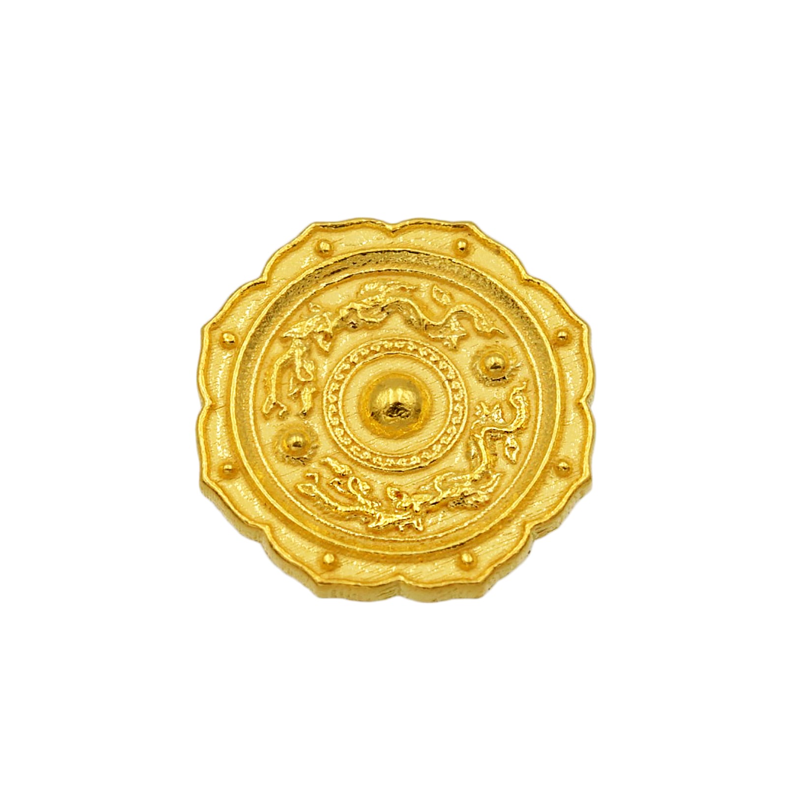 ◆超早割価格 6/30まで 純金『銅鏡』約1g 【JUNGOLD】。
