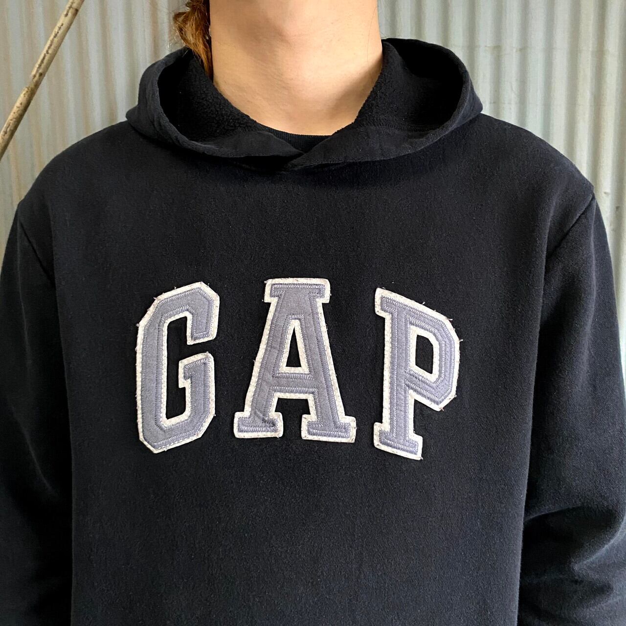 ◇ GAP ギャップ 裏起毛 ロゴ 長袖 プルオーバー パーカー サイズXS