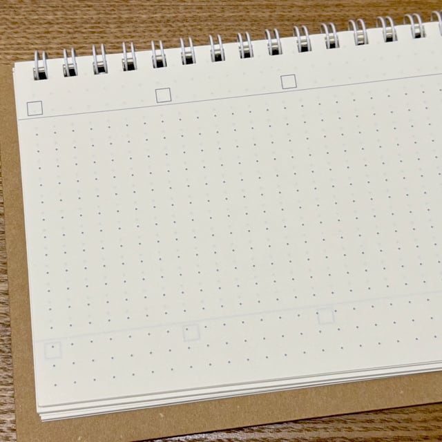 A4縦1/3 ヨコ型リングノート_海月（くらげ） | seed-time