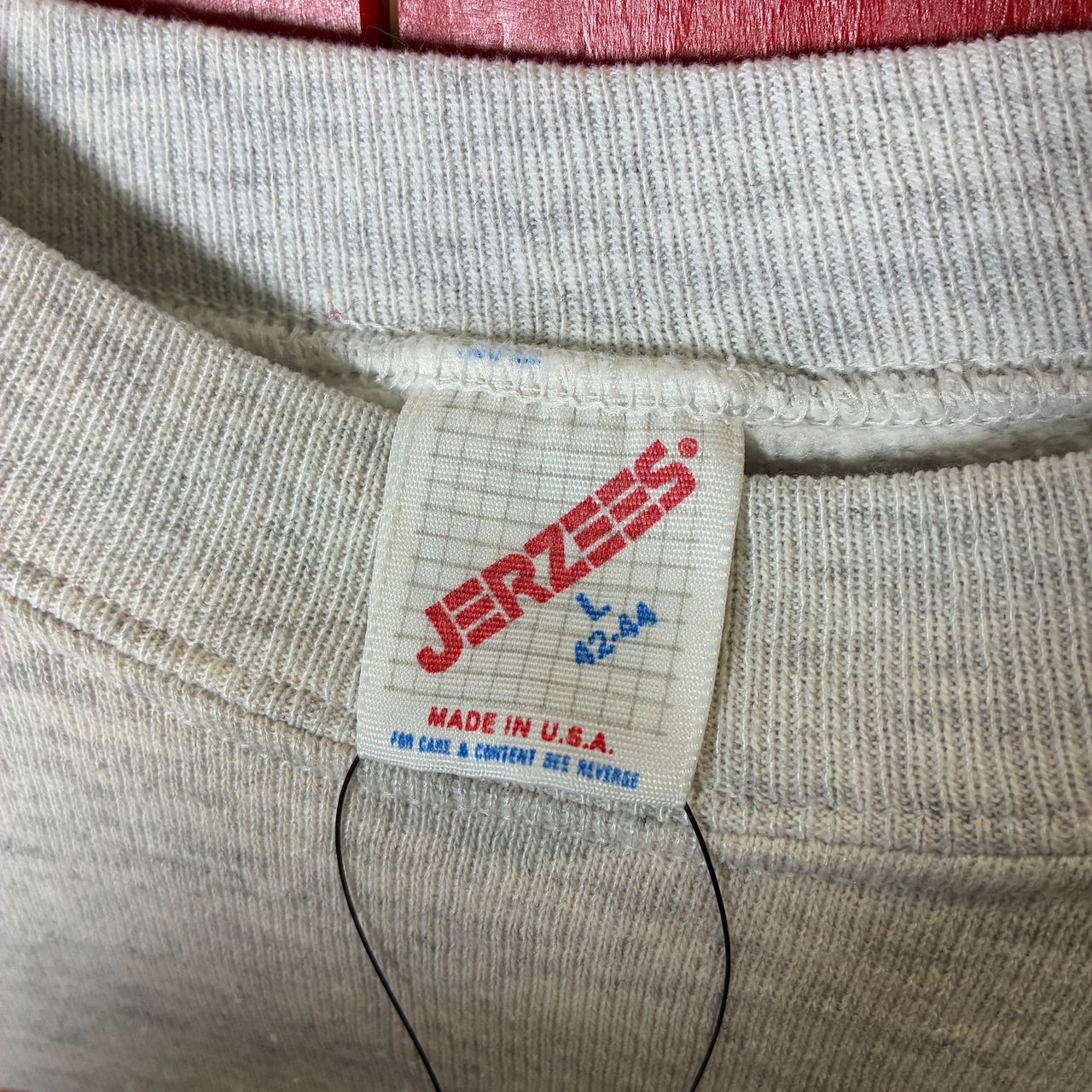 90s USA製　JERZEES ヴィンテージスウェット　ラグラン　GARRETS GYM