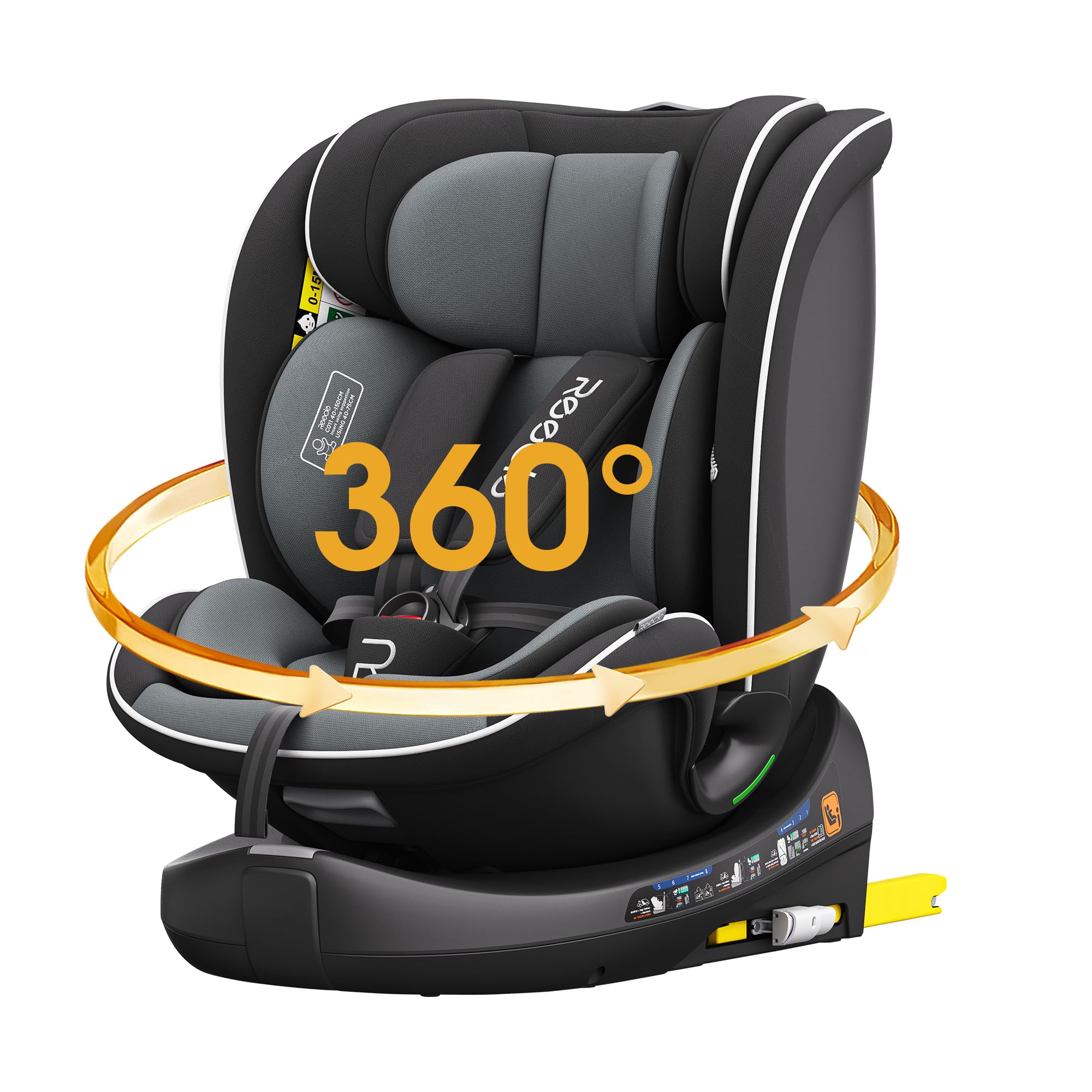 heekin チャイルドシート 360°回転式 ISOFIX固定 R129適合(i-Size