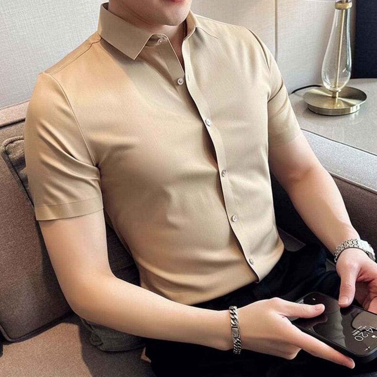 fitted casual shirts 00115