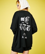 COOLAヴィンテージプリントルーズレイヤード L/S Tシャツ CQ-48040