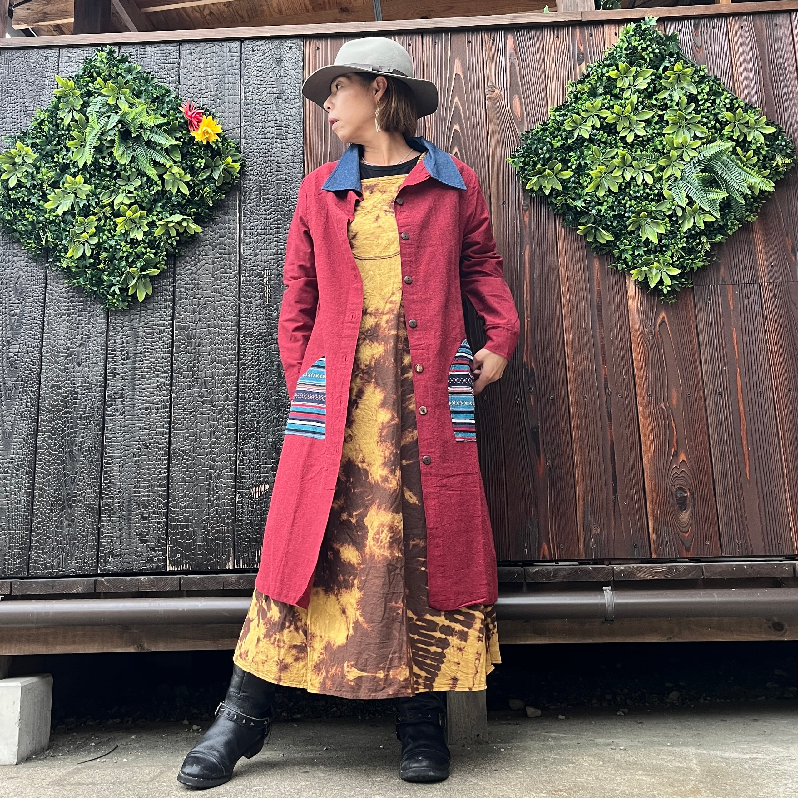 ネパールコットンロングコート | アジアン雑貨ルチュ