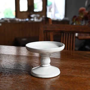 rpm /  高杯(たかつき) 切立 皿なり 白妙〈陶器・食器・お皿・コンポート・インテリア・ディスプレイ 〉