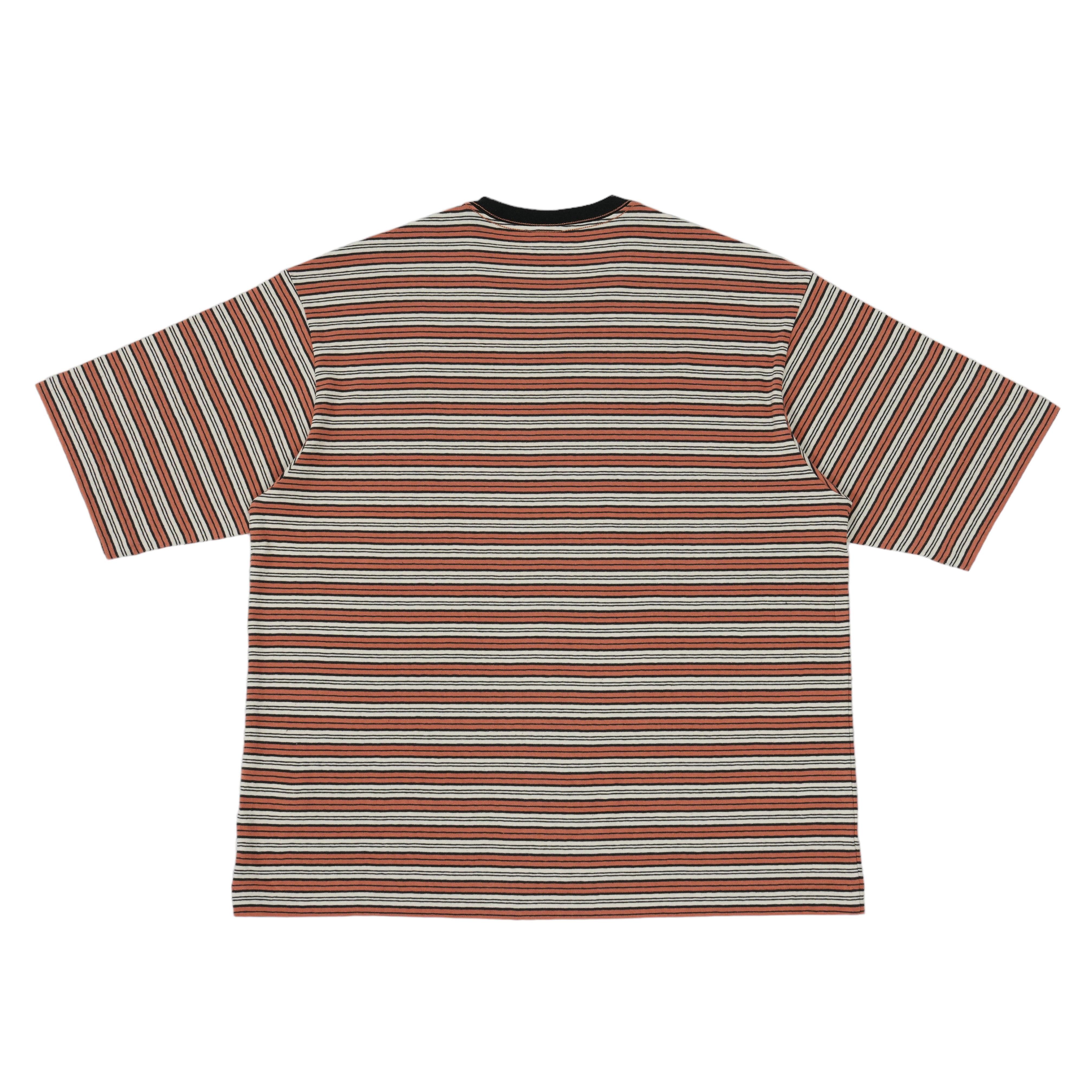 Multi Border Relax Fit T-shirts (orange) | OVY