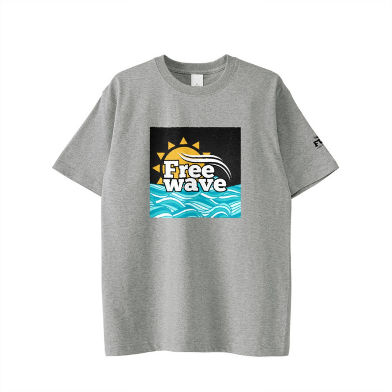 FREEWAVE ロゴ Tシャツ 太陽 グレー