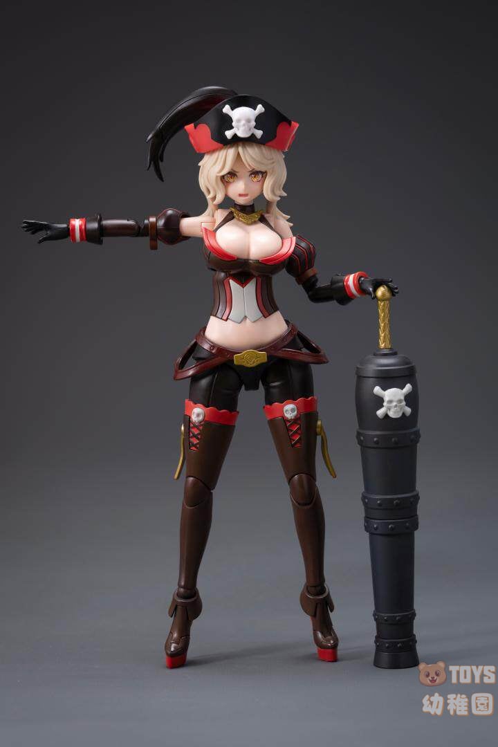 BORDER】1/12 海賊船長 クイーンアン アン女王 BA-003 高さ16cm 組立式