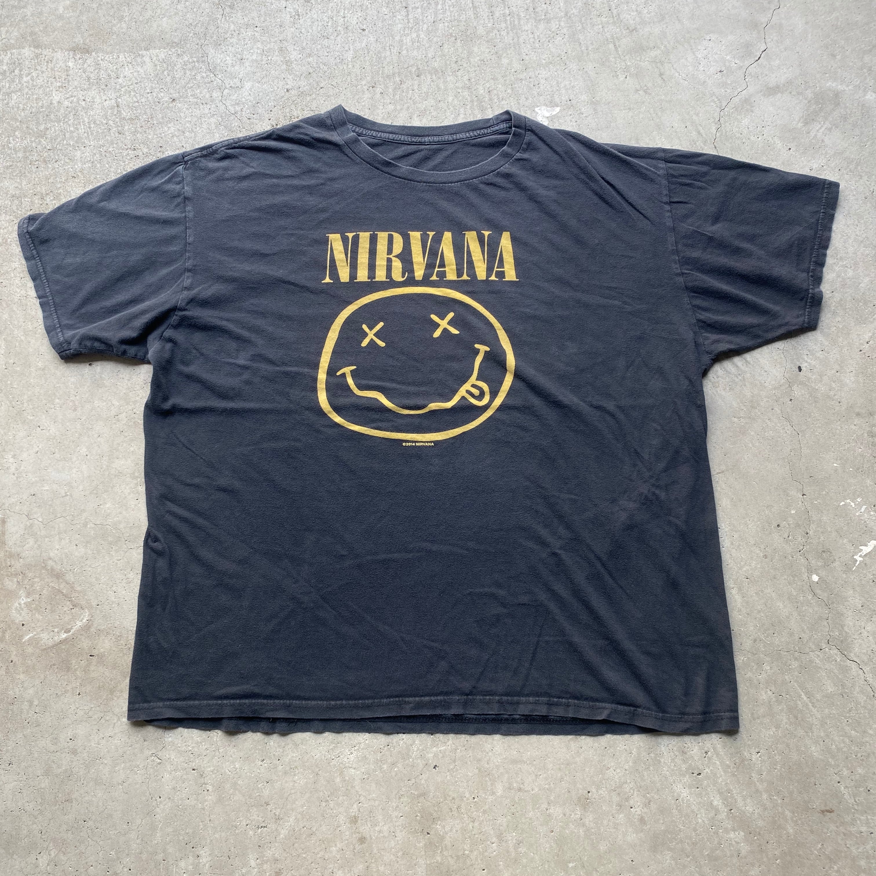 NIRVANA ニルヴァーナ スマイル バンドTシャツ プリントTシャツ メンズ 古着【Tシャツ】 | cave 古着屋【公式】古着通販サイト