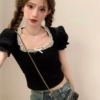 Square-Neck Off-Shoulder Top