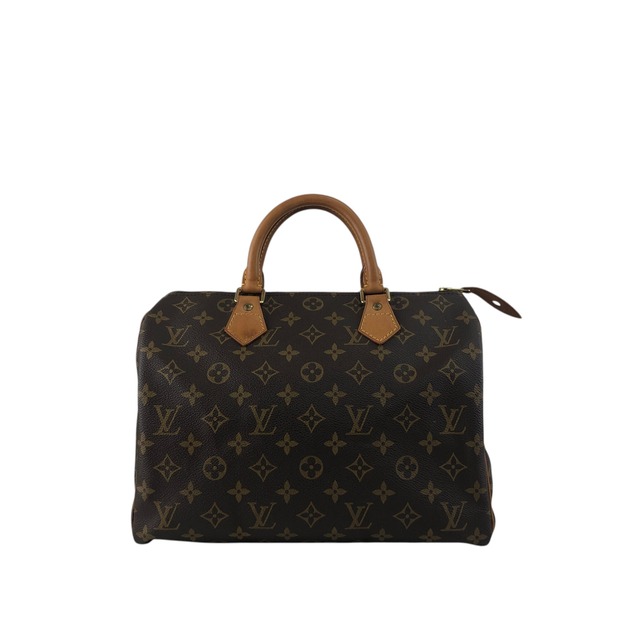 LOUIS VUITTON ルイヴィトン スピーディ30 モノグラム ハンドバッグ ブラウン レザー ボストン vintage ヴィンテージ オールド y2vg3b