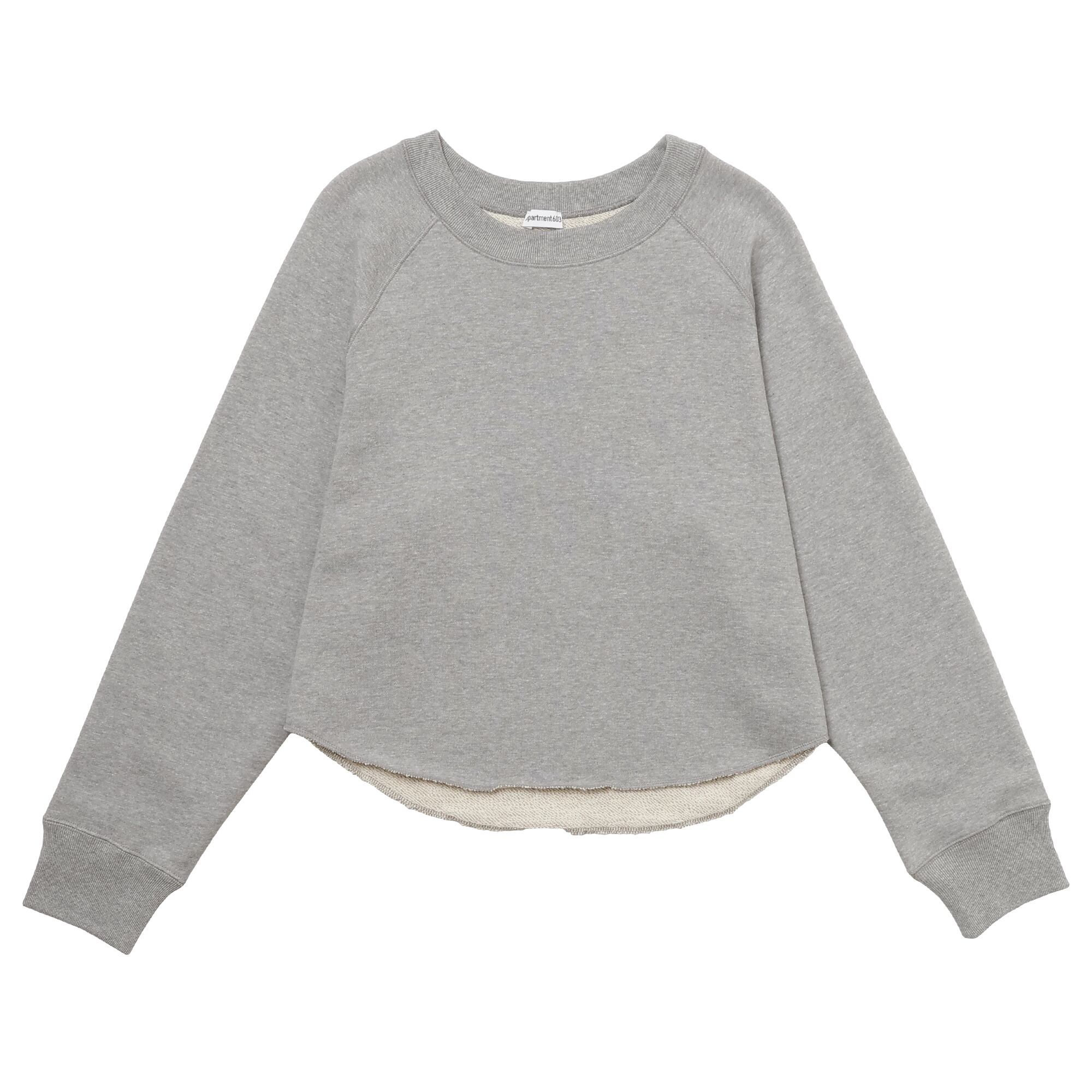 Cropped Pull Over Sweatshirt Classic Grey