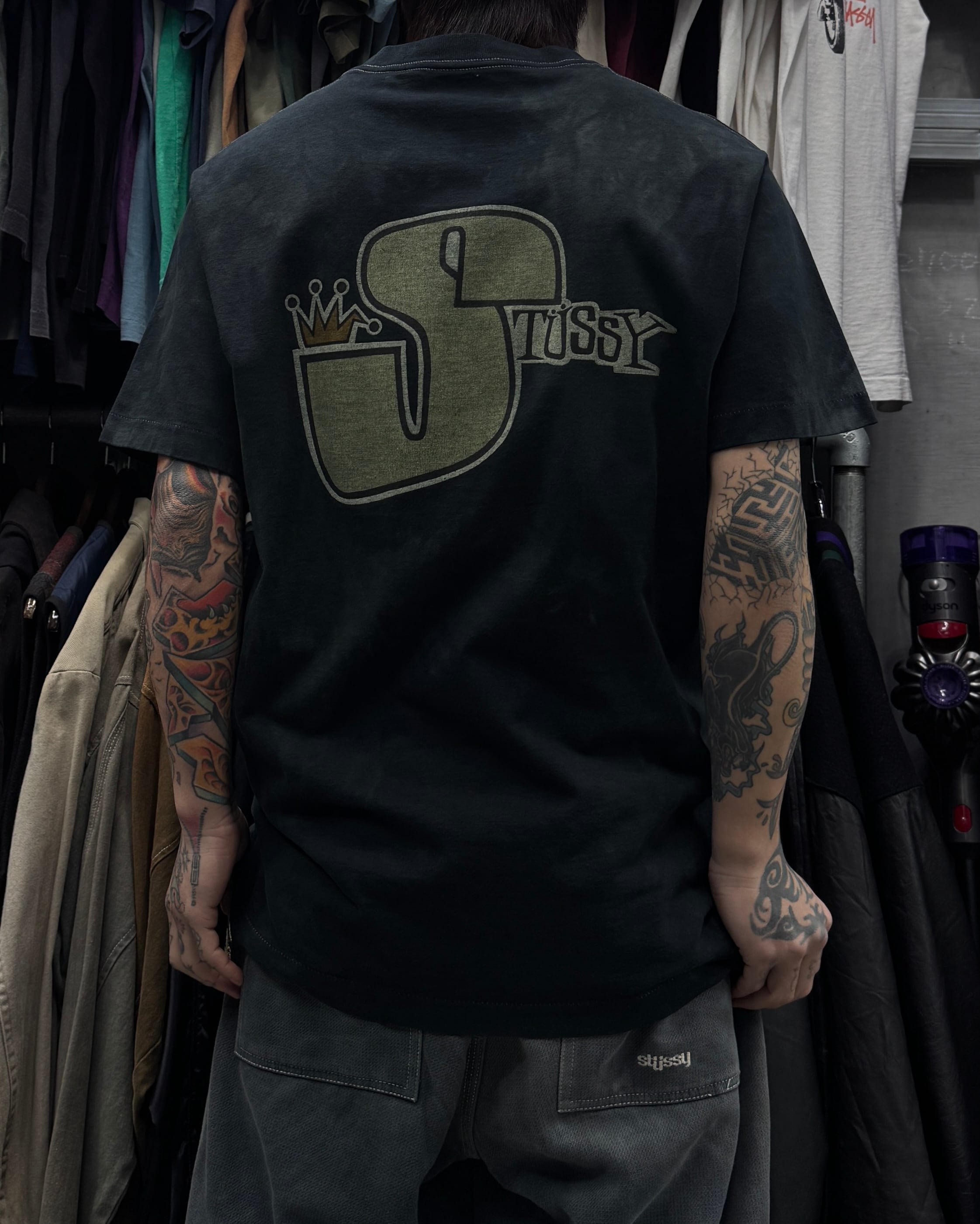 stussy 80s tシャツ　黒タグ　ピースマン STUSSY(ステューシー) / 80s/old stussy/USA製/黒タグ/shadow man