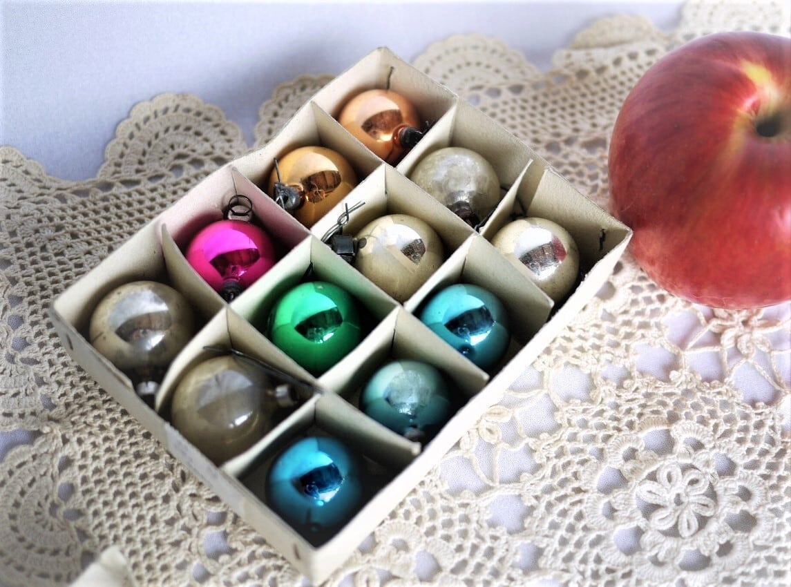 ガラスのクーゲル ガラス玉12個セット ドイツクリスマス