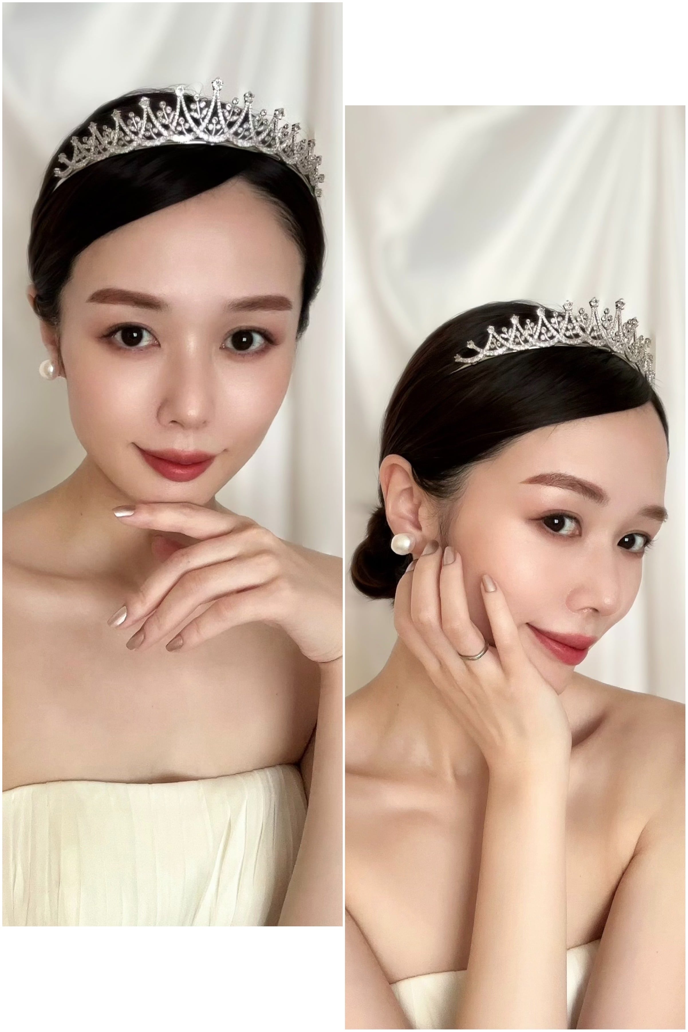 送料無料】ジルコニアティアラ ~ブライダルティアラ~ ≪ZT-22