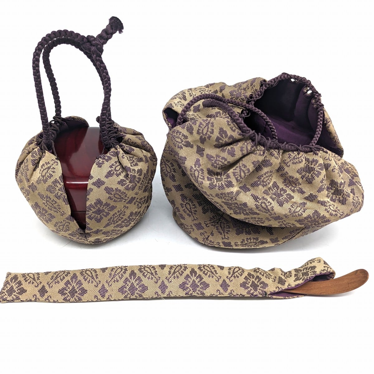 利休茶箱・棗・茶匙・茶筅筒・茶巾筒・振出・茶道具セット・No.230806