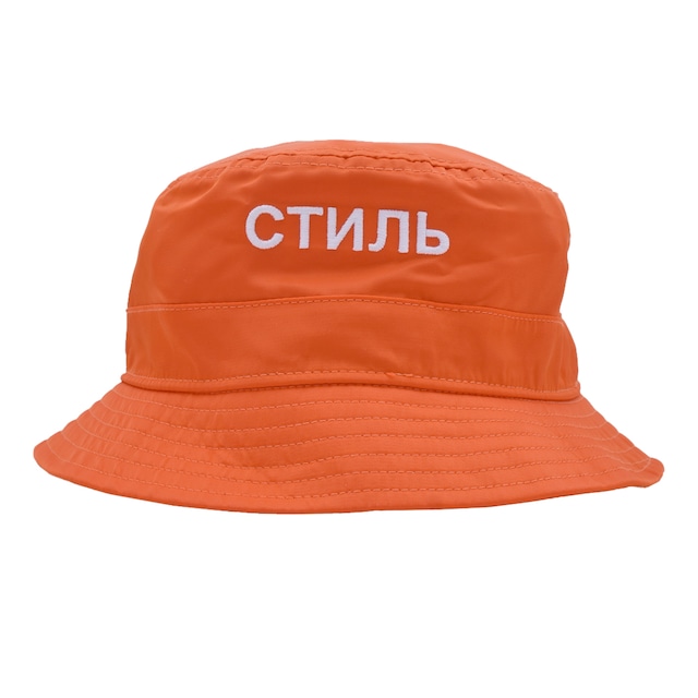 【HERON PRESTON】CTNMB BUCKET HAT (ORANGEWHITE)