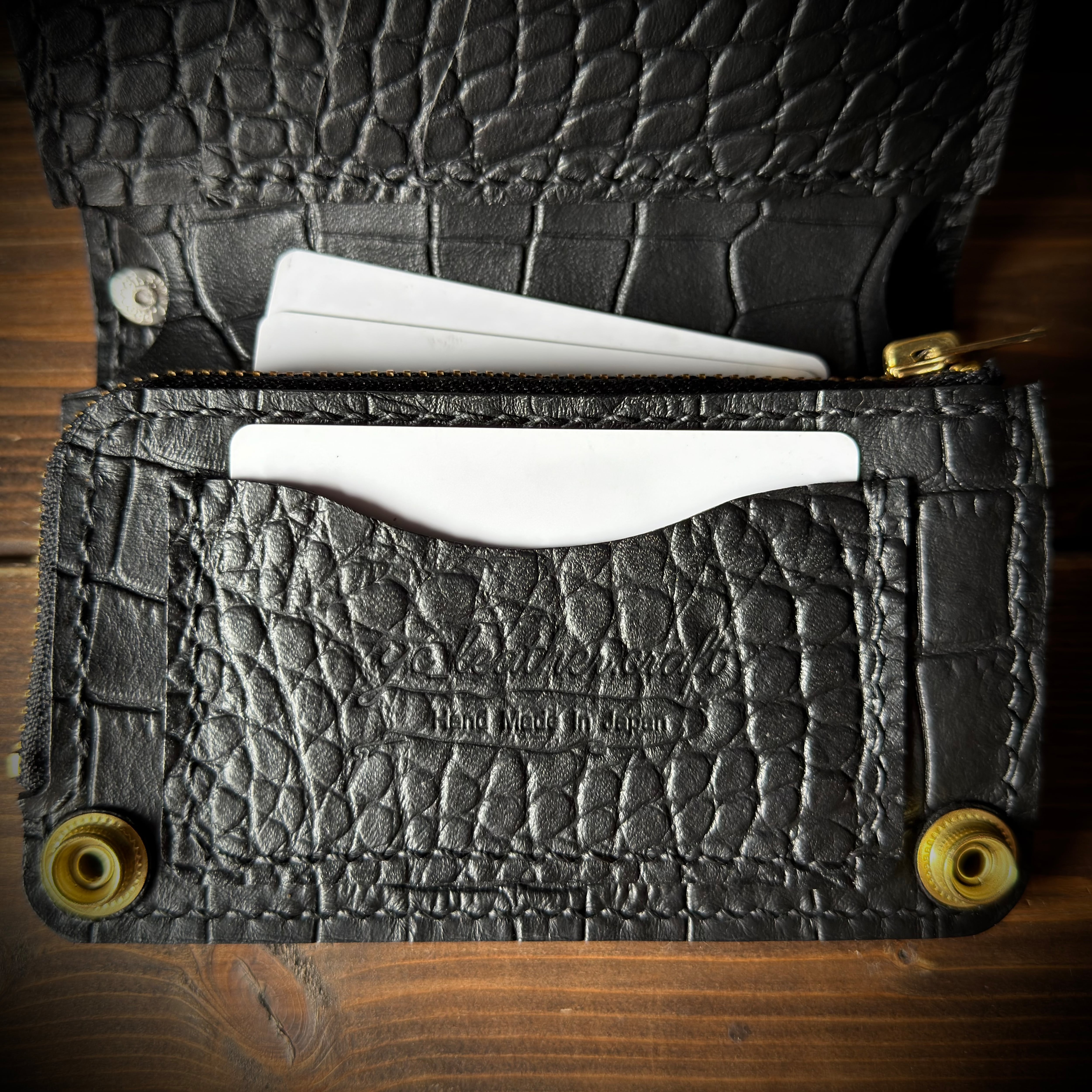 カスタムオーダー Trucker Wallet-09Ⅱ クロコ型押しレザー