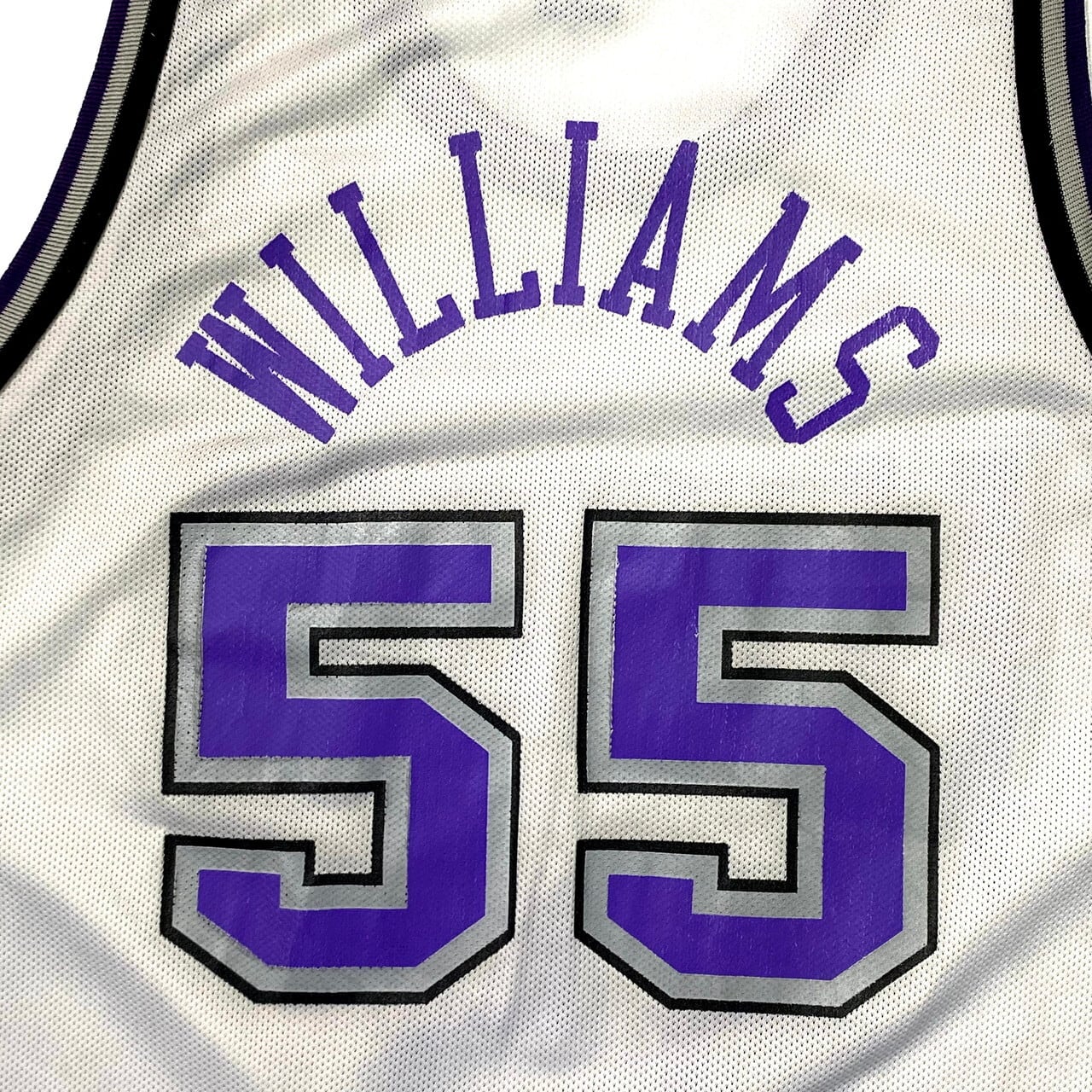 90年代 Champion チャンピオン NBA Sacramento Kings ゲームシャツ レプリカユニフォーム 44　メンズL相当　 サクラメント・キングス　ジェイソン・ウィリアムス 古着【ゲームシャツ】【SA2107】 | cave 古着屋【公式】古着通販サイト