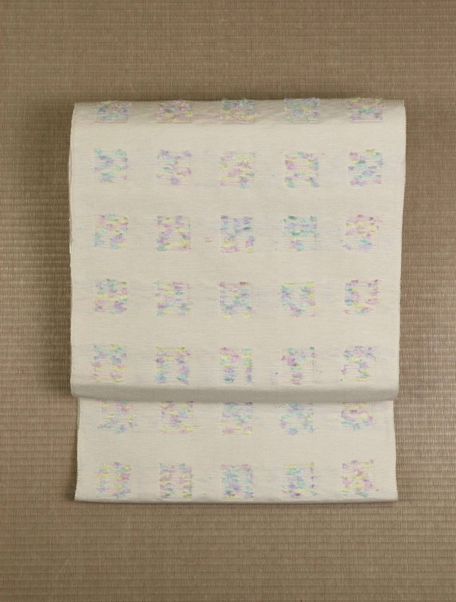 【誂え品】八寸名古屋帯　花窓