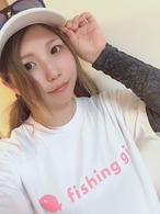 fishing girl Tシャツ（片面プリント）