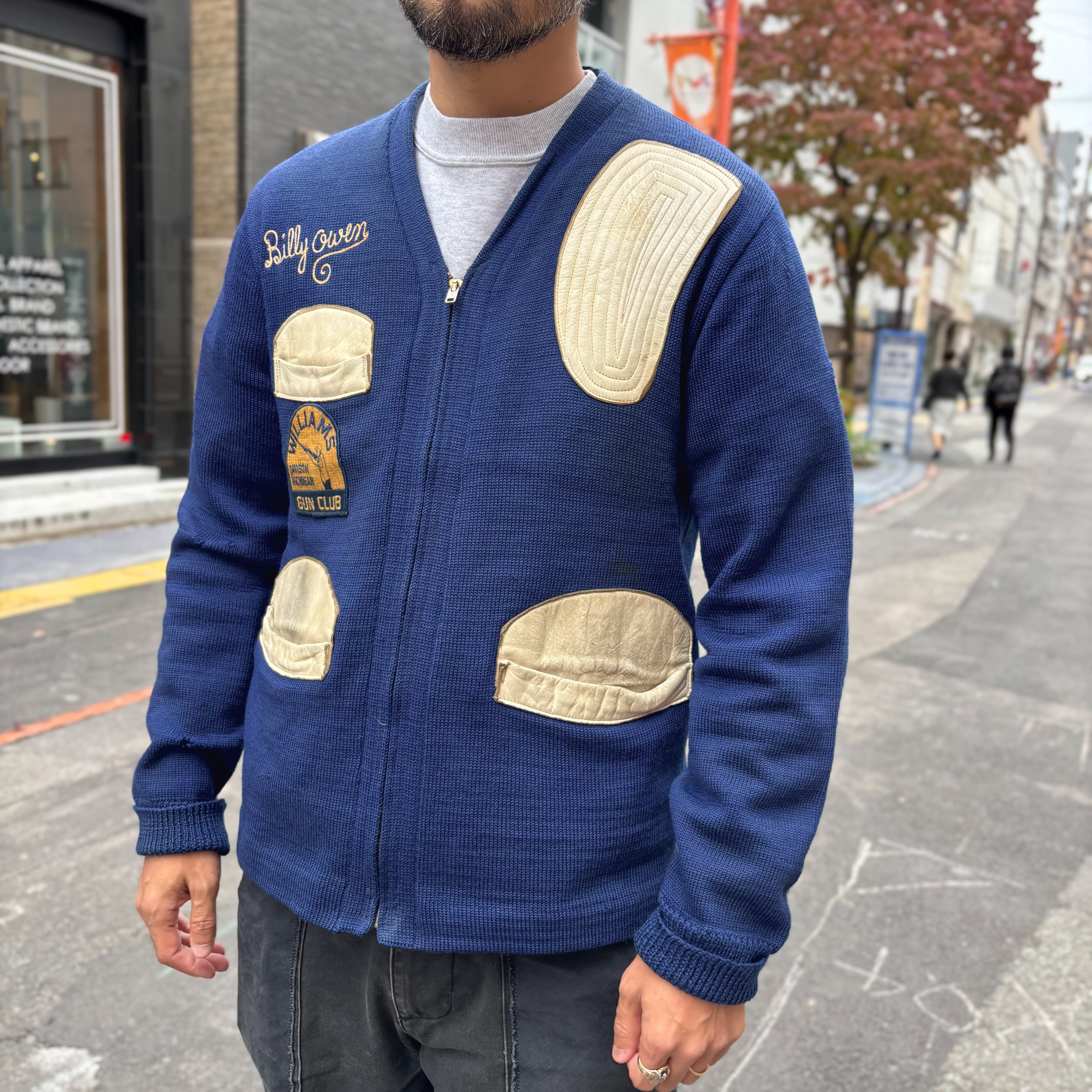 50's SKOOKUM Shooting Knit Cardigan 40 / スクーカム シューティング