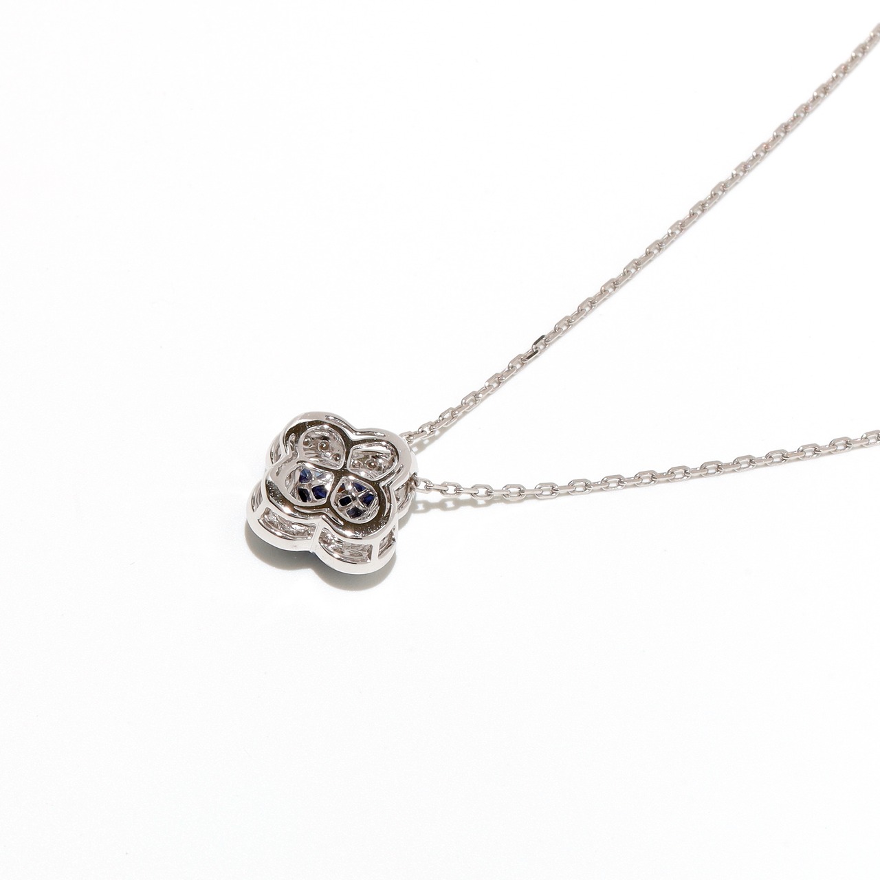 ミステリーセッティング サファイア ペンダント K18 / 1.300ct / DA 0.170ct