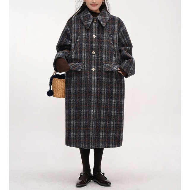 check long coat 14095