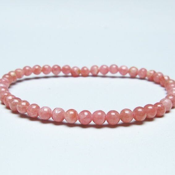 インカローズ ブレスレット 4mm ロードクロサイト ブレス 一点物 メール便可 [M便 1/10] 111-46604