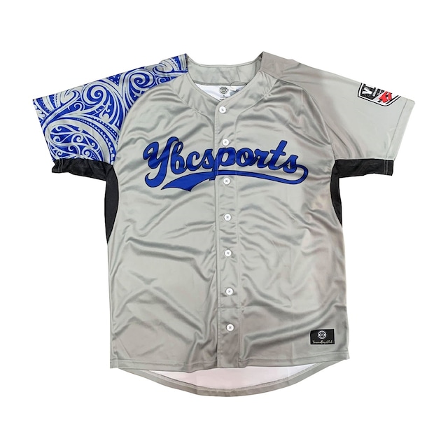 【YBC】Baseball Shirt Gray × Blue