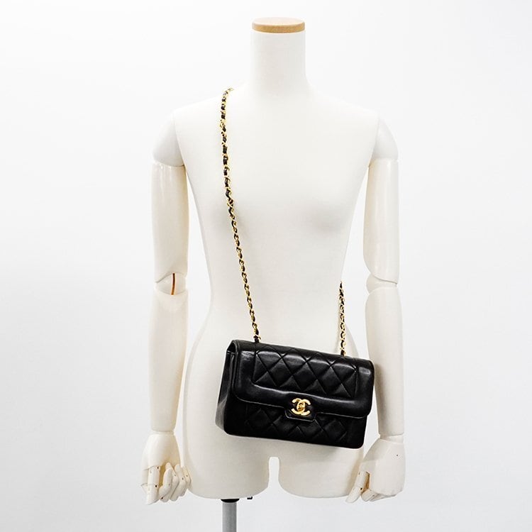 美品】CHANEL シャネル マトラッセ シングルフラップシングルチェーン 美品】CHANEL シャネル マトラッセ シングルフラップシングルチェーン