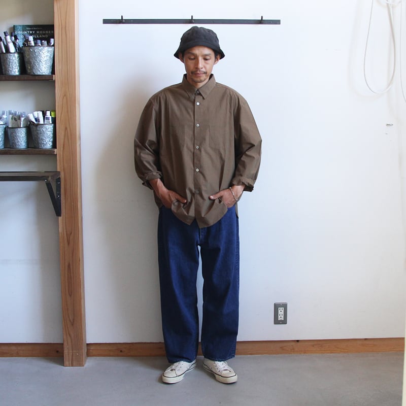 ENDS and MEANS/エンズアンドミーンズ Aldous Shirts (Pecan Brown