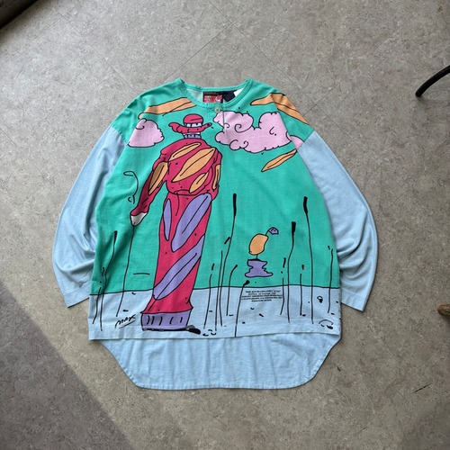 1989s NEO MAX "Peter Max" henry neck L/S T-shirt【仙台店】