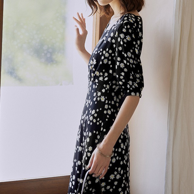 デイジー柄ワンピース　21848