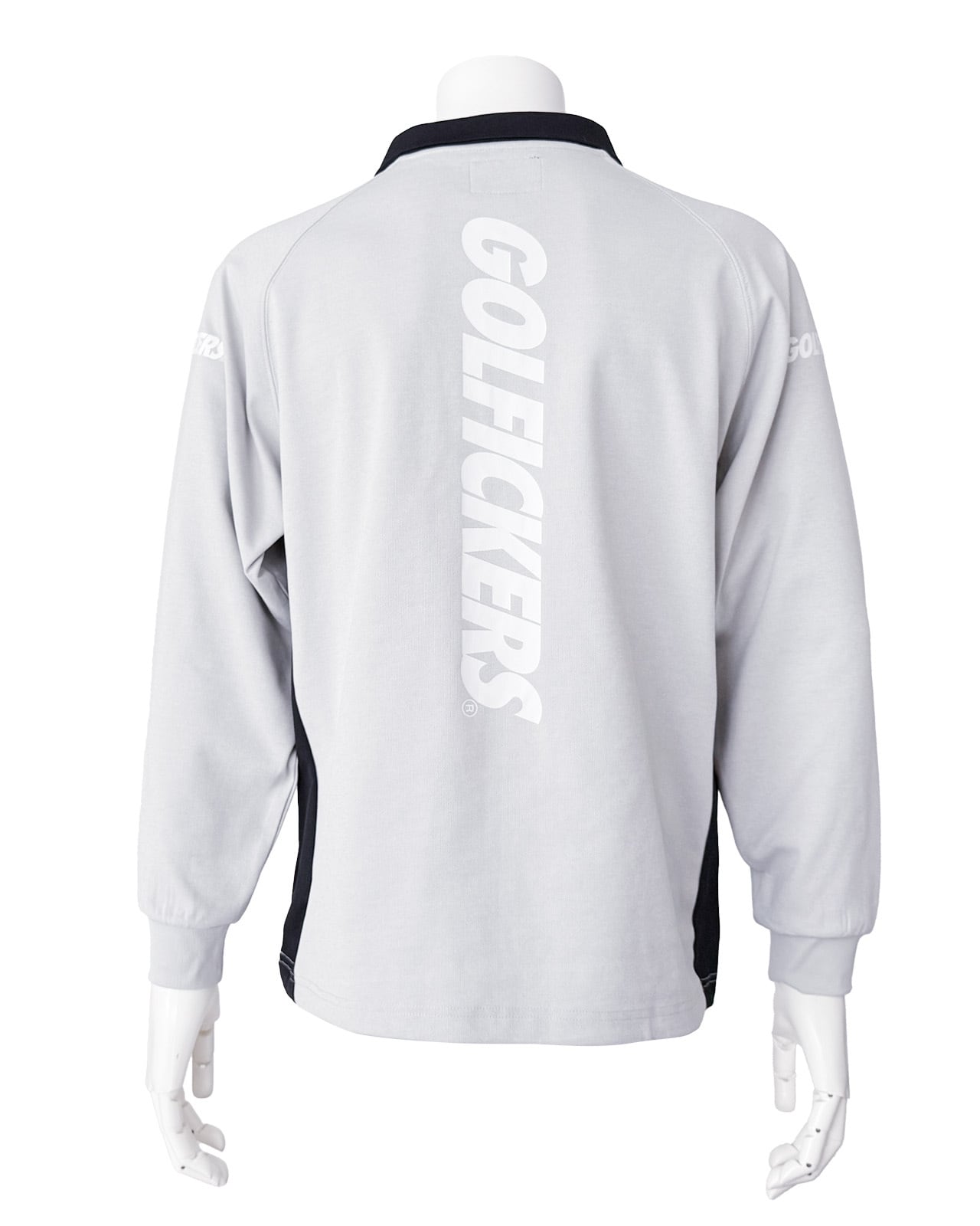 HOLE 590] Half Zip Long Sleeve Shirts -Gray- | Golfickers