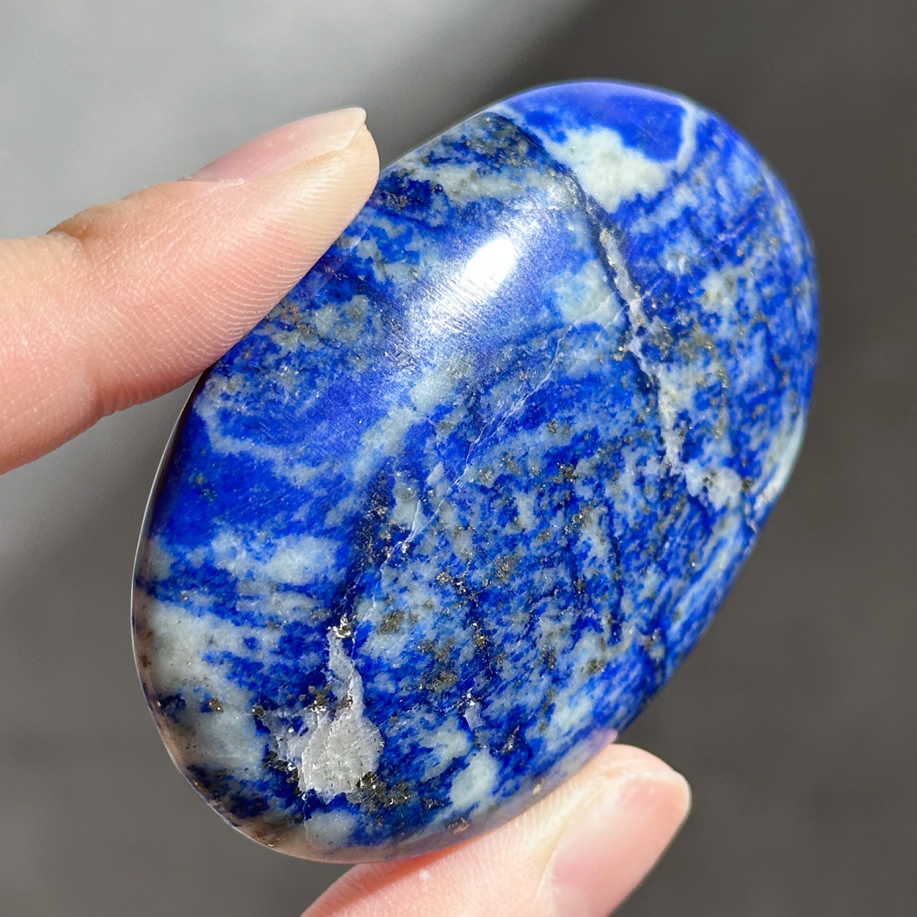 ラピスラズリ パームストーン02◇ Lapis Lazuli ◇天然石・鉱物
