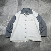 switching design cotton shirt